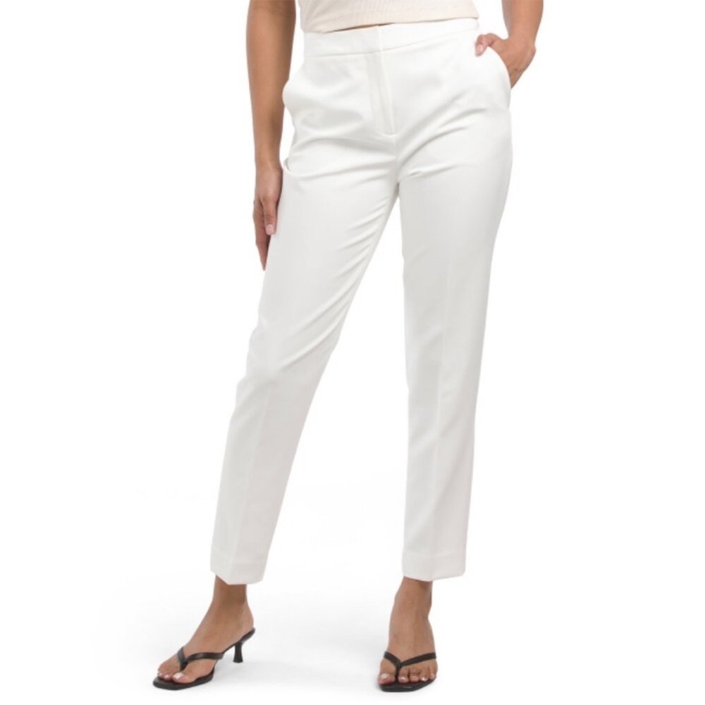 ELIE TAHARI Elegant White Women's Pants